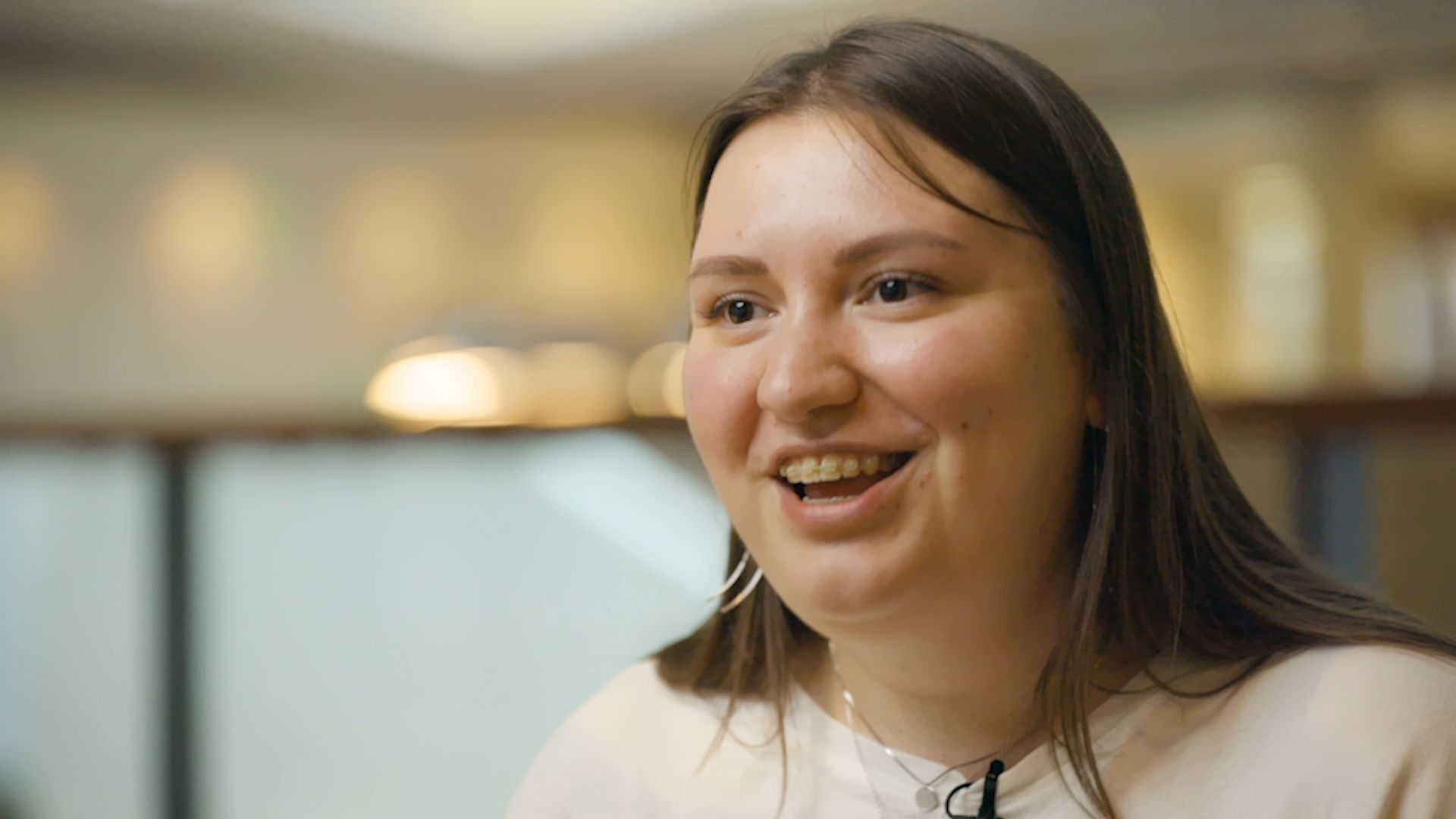Preview image for the video "In Ukraine, Olena Pavliuk is supporting students to learn and thrive while living through a war". Preview image for the video "In Ukraine, Olena Pavliuk is supporting students to learn and thrive while living through a war" - Headshot of a white woman with brown hair wearing a white t-shirt.
