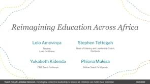 Preview image for the video "Global Conference 2020: Reimagining Education Across Africa".
