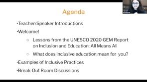 Preview image for the video "Global Conference 2020: Inclusive Education - A Teacher-Led Discussion".